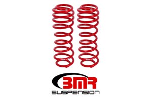 Ford Mustang Lowering Springs - Rear - BMR Suspension - Performance/Drag - Red - `05-`14